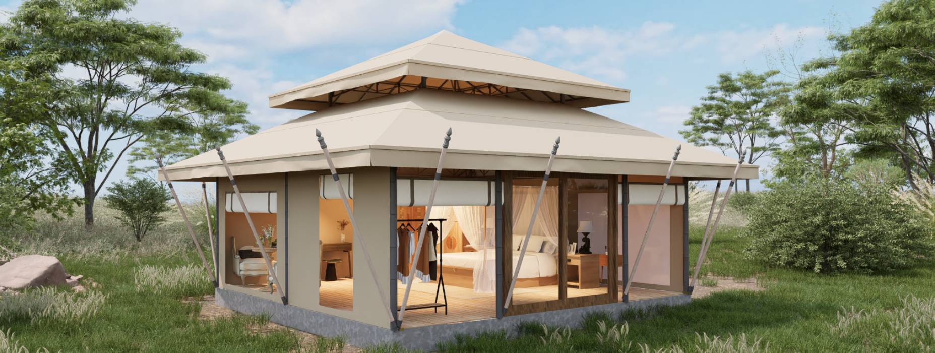 蕉城区户外野奢帐篷